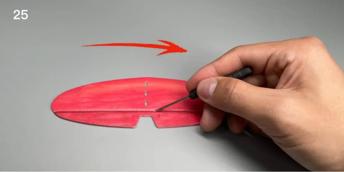 Macchi M 33 Micro Scale 4CH 400mm RC Airplane Kit - horizontal tail