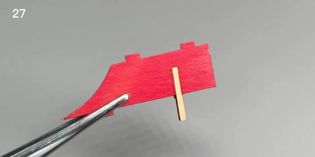 Macchi M 33 Micro Scale 4CH 400mm RC Airplane Kit - vertical tail 2