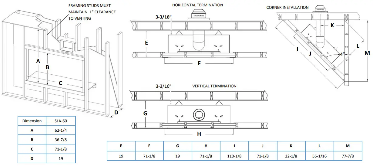 KOZY HEAT Slayton 60 Direct Vent Fireplace