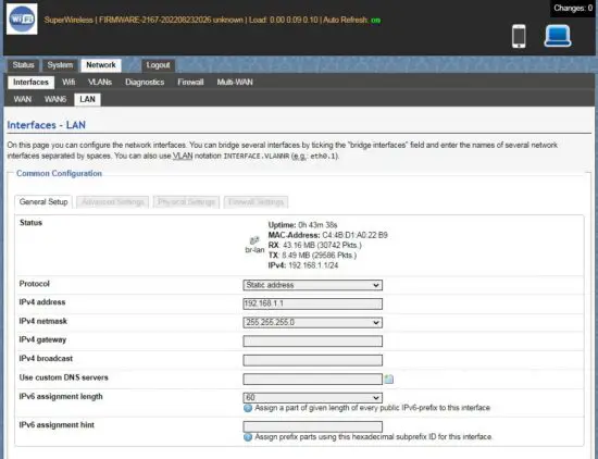FIG 2 Network setting