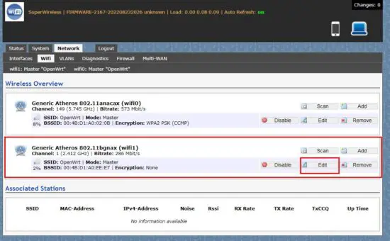 FIG 3 Wireless setting