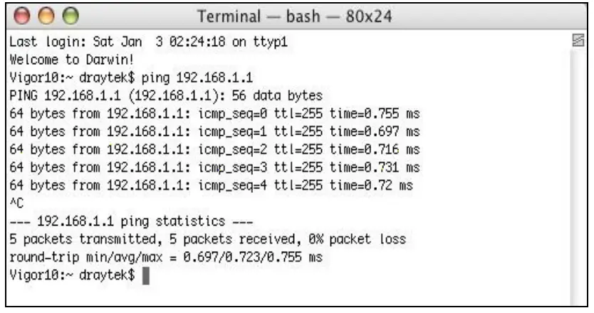 DrayTek Vigor 167 VDSL2 35b and ADSL2+ Modem - For Mac Os1