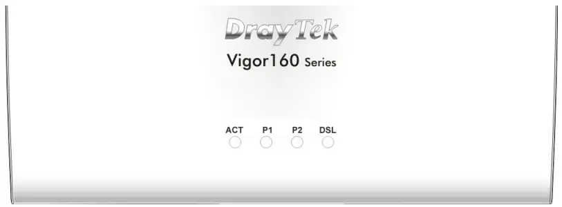 DrayTek Vigor 167 VDSL2 35b and ADSL2+ Modem - Indicators and Connectors