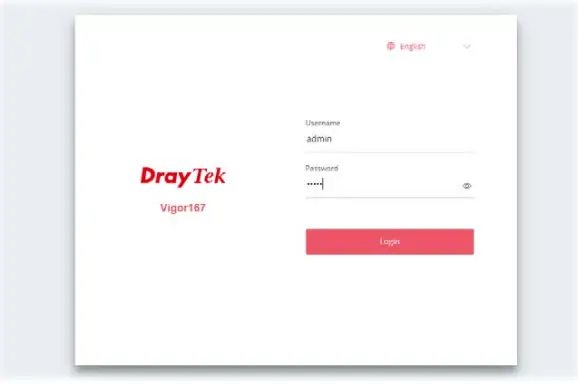 DrayTek Vigor 167 VDSL2 35b and ADSL2+ Modem - Interface for this modem