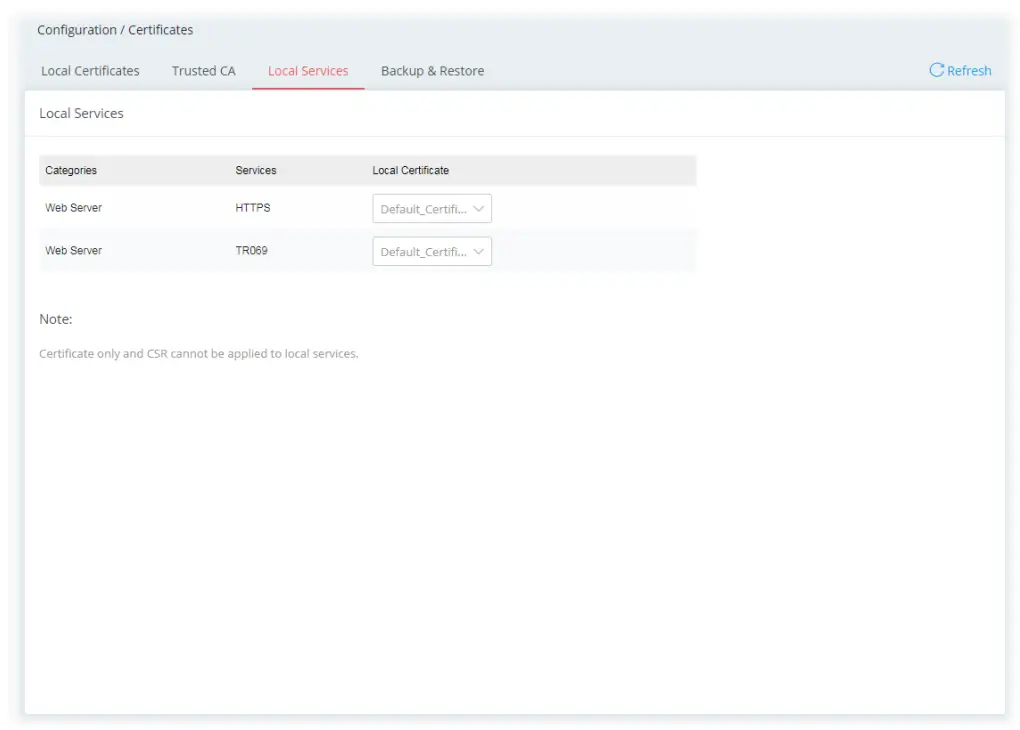 DrayTek Vigor 167 VDSL2 35b and ADSL2+ Modem - Local Services