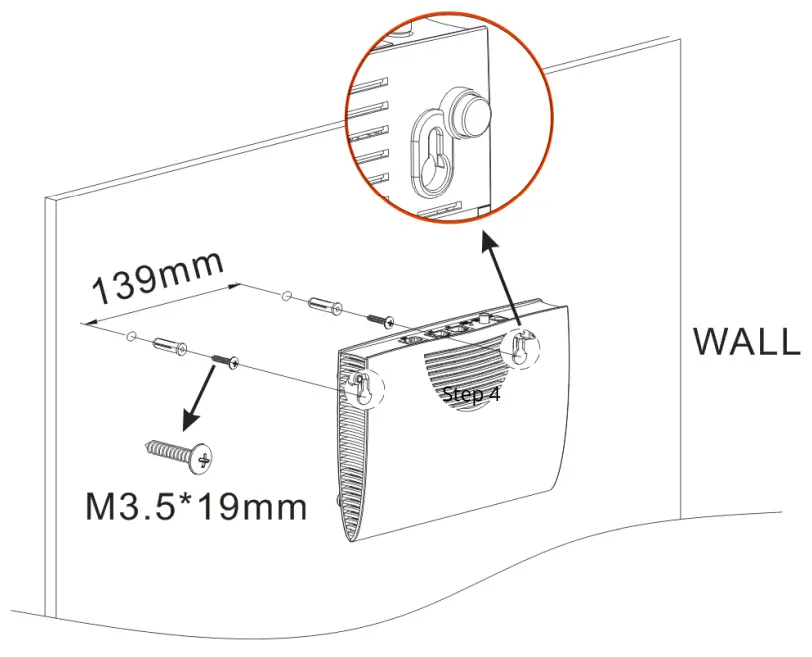DrayTek Vigor 167 VDSL2 35b and ADSL2+ Modem - Mounted Installation