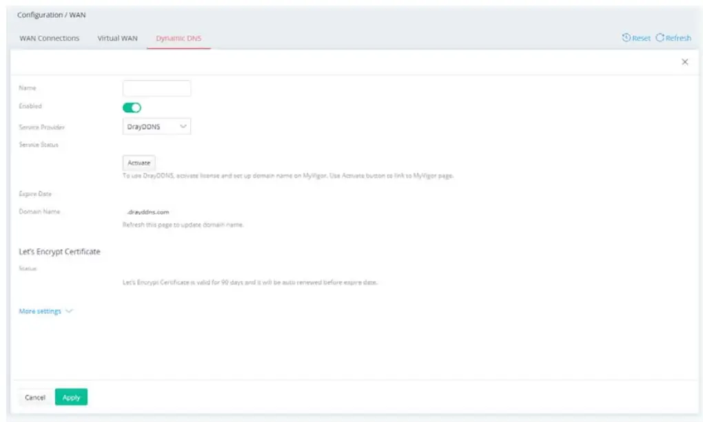 DrayTek Vigor 167 VDSL2 35b and ADSL2+ Modem - link to get the following