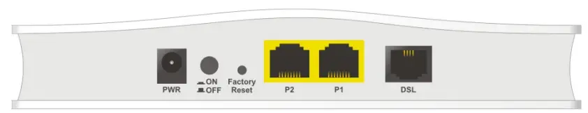 DrayTek Vigor 167 VDSL2 35b and ADSL2+ Modem - power adapte
