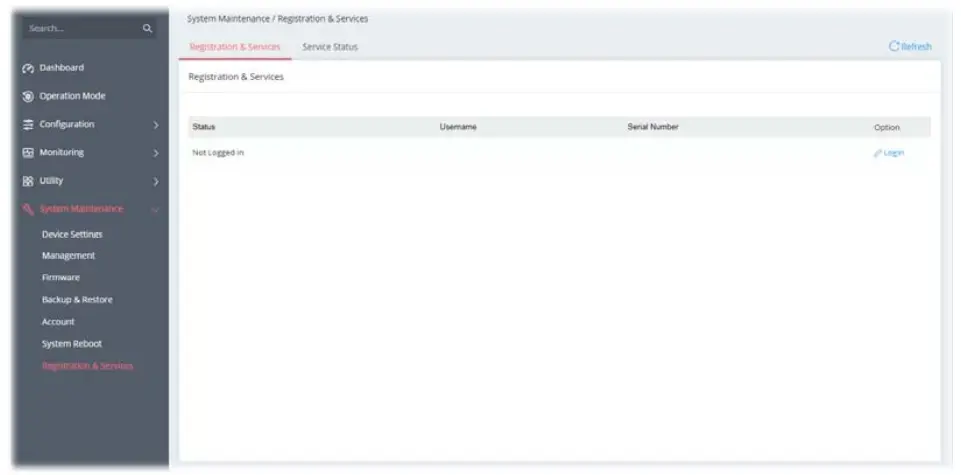 DrayTek Vigor 167 VDSL2 35b and ADSL2+ Modem - registration information