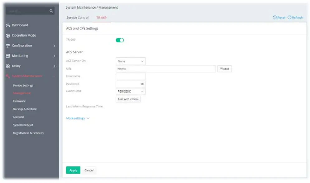 DrayTek Vigor 167 VDSL2 35b and ADSL2+ Modem - remote management