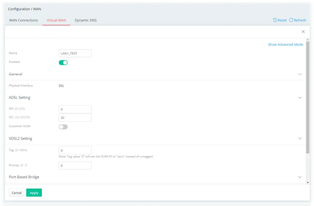 DrayTek Vigor 167 VDSL2 35b and ADSL2+ Modem - settings are explained