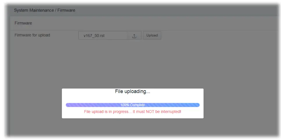 DrayTek Vigor 167 VDSL2 35b and ADSL2+ Modem - wait for a few seconds.