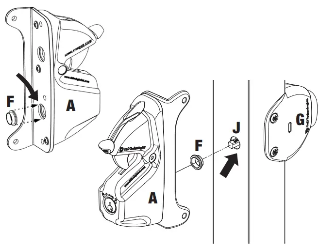 D D Technologies MagnaLatch Gate Latch Child Safety Gate Lock - Attach bush