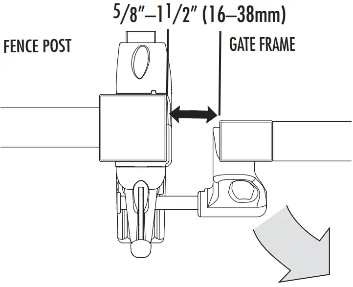 D D Technologies MagnaLatch Gate Latch Child Safety Gate Lock - GAP VARIANCE