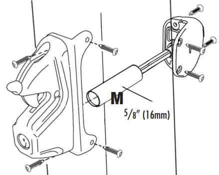 D D Technologies MagnaLatch Gate Latch Child Safety Gate Lock - Insert PVC