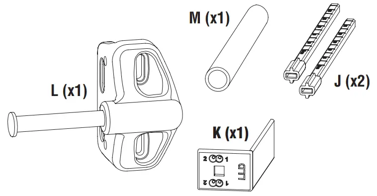 D D Technologies MagnaLatch Gate Latch Child Safety Gate Lock - LIST OF COMPONENTS 1