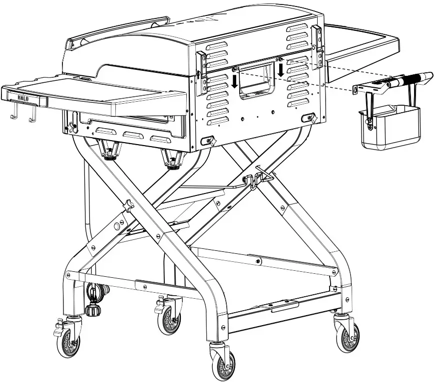 HALO HZ 1002 XNA 3 Burner Propane Griddle - Parts 16