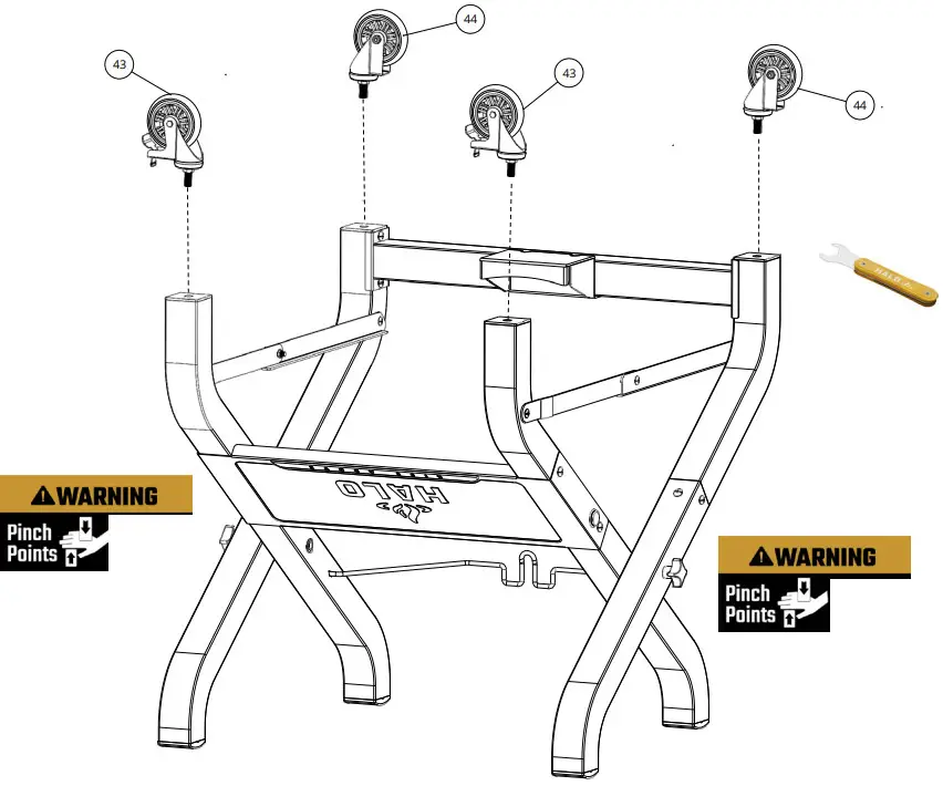 HALO HZ 1002 XNA 3 Burner Propane Griddle - Parts 9