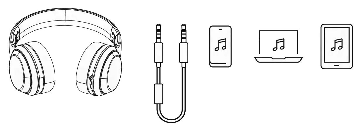 VIETA PRO VHP-NC400 Bluetooth Headset - aux