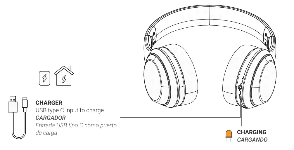 VIETA PRO VHP-NC400 Bluetooth Headset - charge