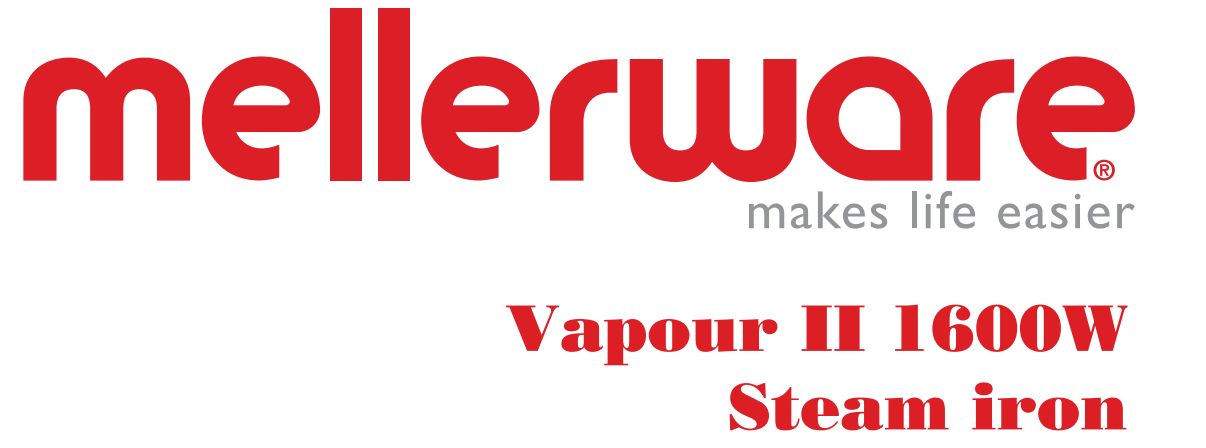 Mellerware 23160 Iron Steam User Manual