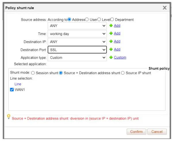 xonTel XT-1500AC Access Controller User Manual - For the other shunt rules
