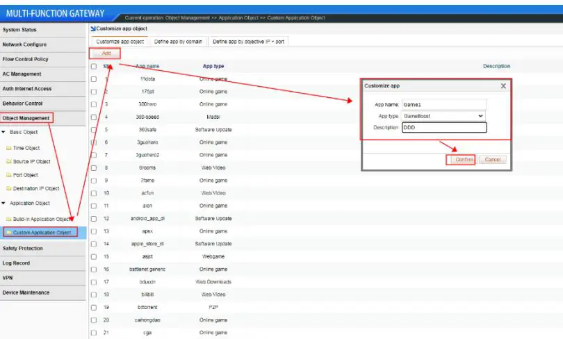 xonTel XT-1500AC Access Controller User Manual - Object Management