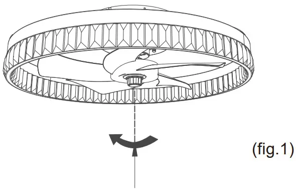 PSHRFANST B09X2ZVQ4V Ceiling Fan Light - Product assembly