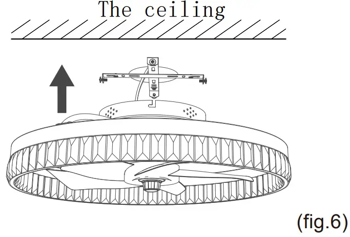 PSHRFANST B09X2ZVQ4V Ceiling Fan Light - hanging plate