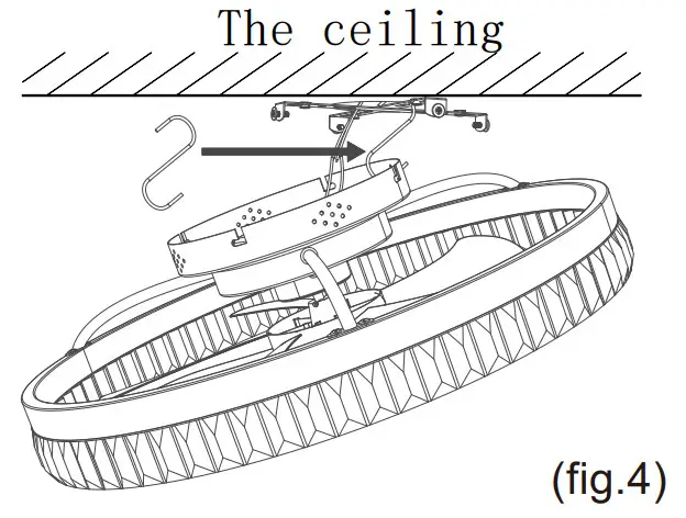 PSHRFANST B09X2ZVQ4V Ceiling Fan Light - light under