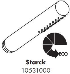 hansgrohe 10531000 Starck Hand Showers - Figure1