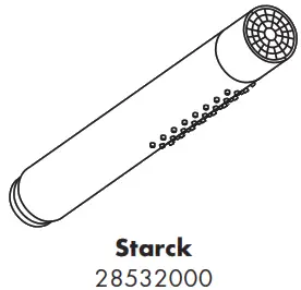 hansgrohe 10531000 Starck Hand Showers - Figure2