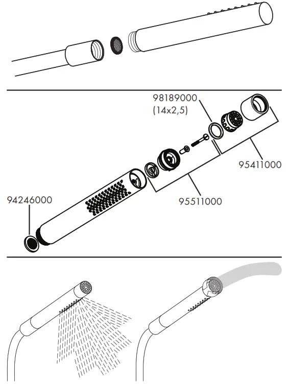 hansgrohe 10531000 Starck Hand Showers - Figure5