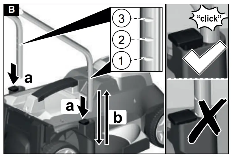 Installing the handle