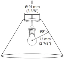 IKEA 503.865.80 VINGMAST HEMMA Pendant Lamp B10b