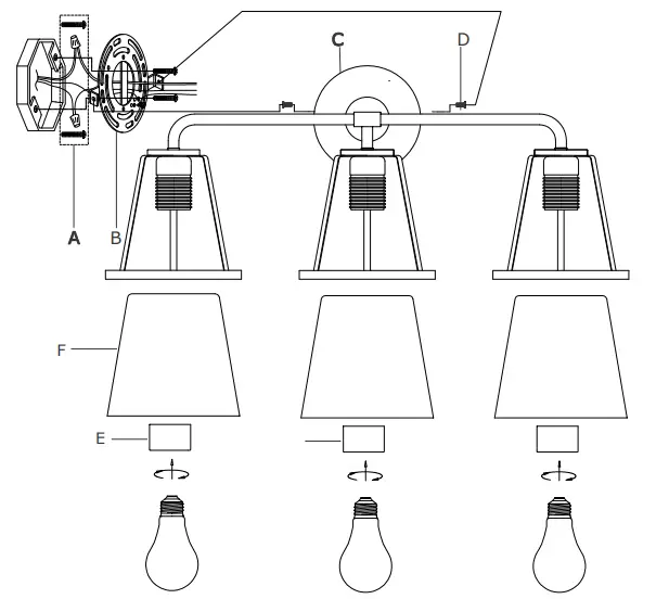 CRYSTORAMA-FUL-913-GA-CL-Fulton 3-Light-23-Inch-Antique-Gold-Bathroom-Vanity-Wall-Light-FIG-5