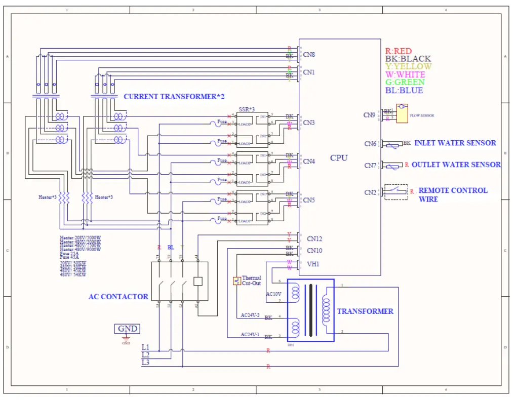 6-Element Wiring Diagram (3-Phase)