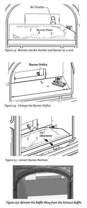 JOTUL GF 300 DV Direct Vent Gas Stove Steel Burner - fig28