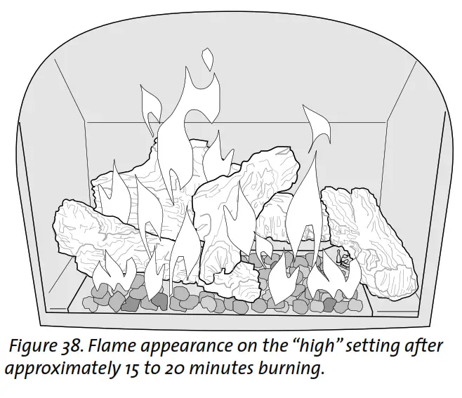 JOTUL GF 300 DV Direct Vent Gas Stove Steel Burner - fig45