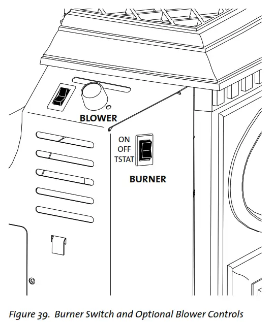 JOTUL GF 300 DV Direct Vent Gas Stove Steel Burner - fig46
