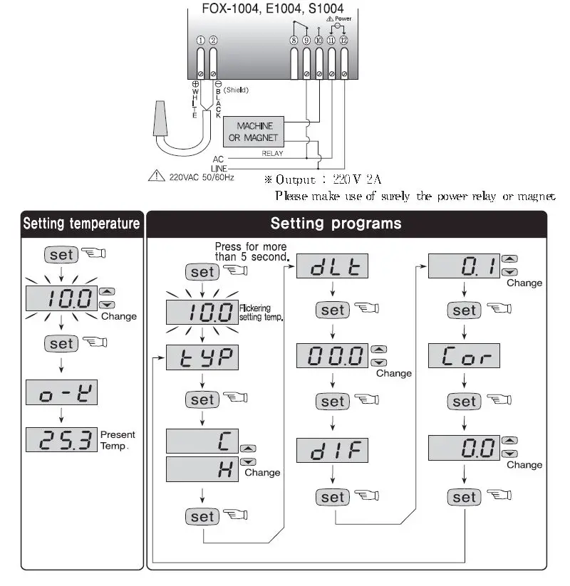 CONOTEC FOX-1004 Digital Temperature Controller User Manual-fig-9