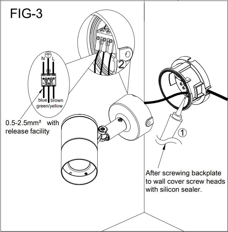 HALCYON EX800 9W Exterior Surface Mount Spot - FIGURE 4