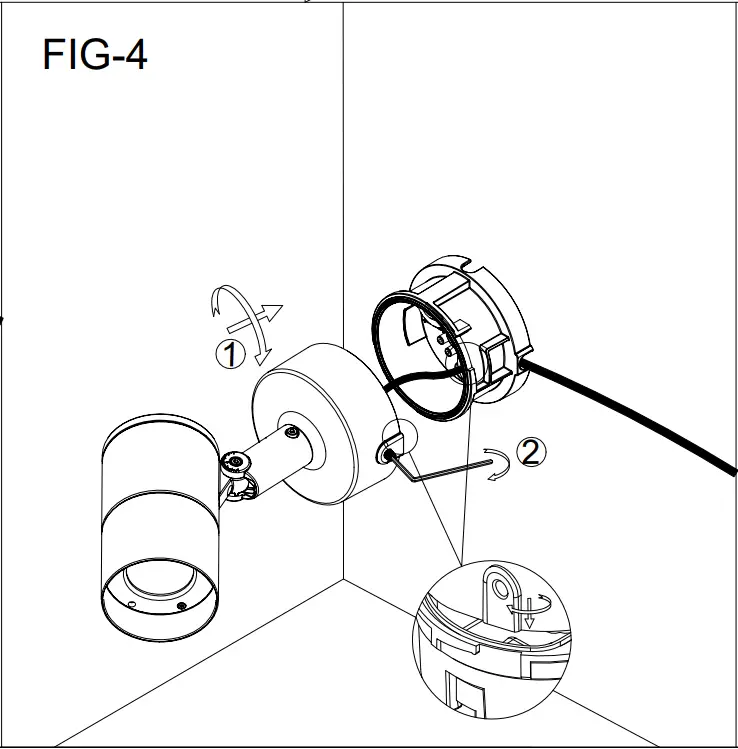 HALCYON EX800 9W Exterior Surface Mount Spot - FIGURE 5
