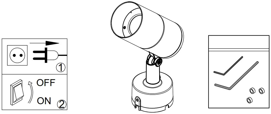 HALCYON EX800 9W Exterior Surface Mount Spot