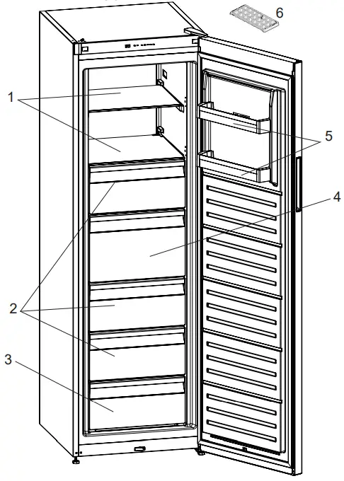 MORRIS R71355NFF Upright Freezer - APPLIANCE