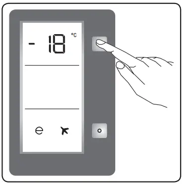 MORRIS R71355NFF Upright Freezer - Temperature Adjustment