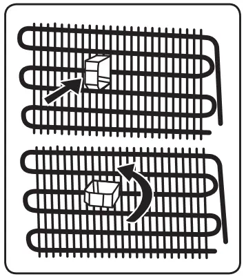 MORRIS R71355NFF Upright Freezer - black vanes