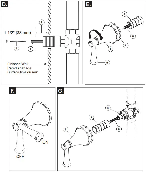 BRIZO T66676-PN Invari Volume Control Trim - Figure