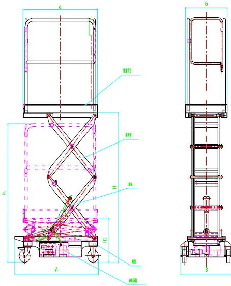 Tuyue Lift ASF Series Full Electric Scissor Lifted Working Platform 03