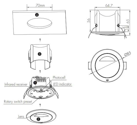 HYTRONIK HMW24 Stand Alone HF Motion Sensor - Stand alone HF Motion Sensor
